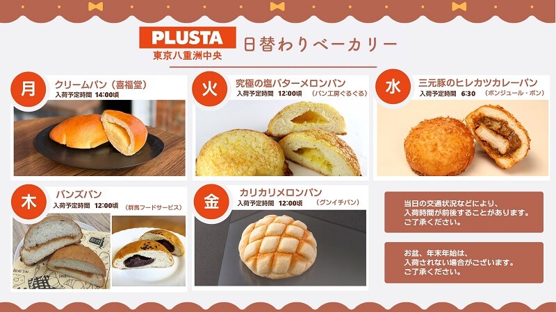 （東京駅）日替わりベーカリーが登場！