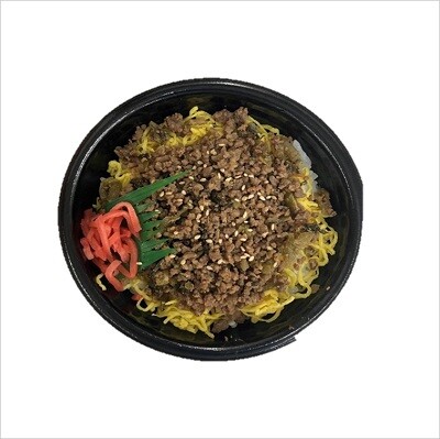 牛そぼろ高菜丼