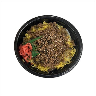 牛そぼろ高菜丼