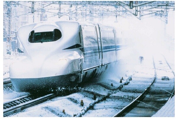 鉄道マニアさんオススメ日本国有鉄道時代のニューモデル新幹線運転記念ポストカード BLUE BULLET開店1周年記念】懐かしい車両と「自然×鉄道」が美しい